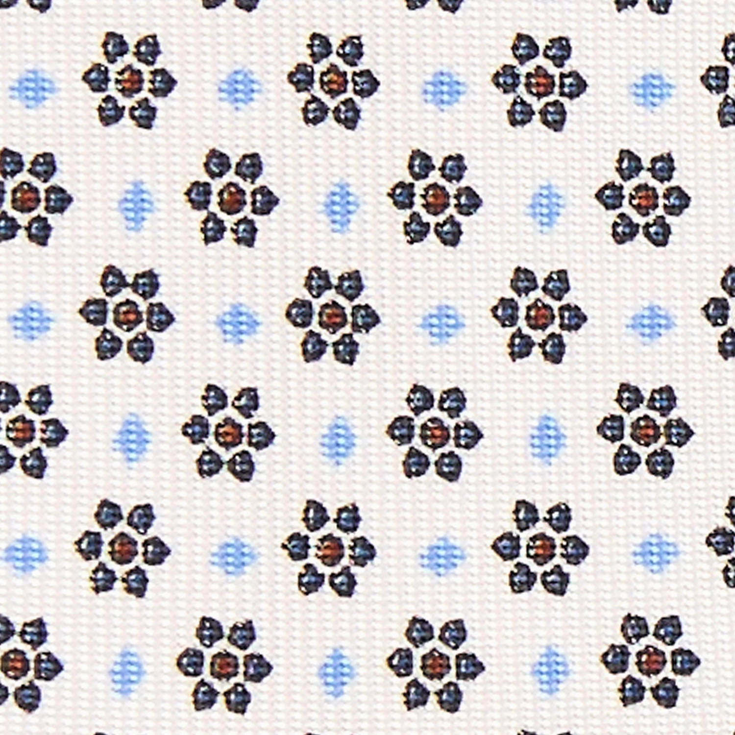 WHITE 5 FOLD SARTORIAL SILK TIE