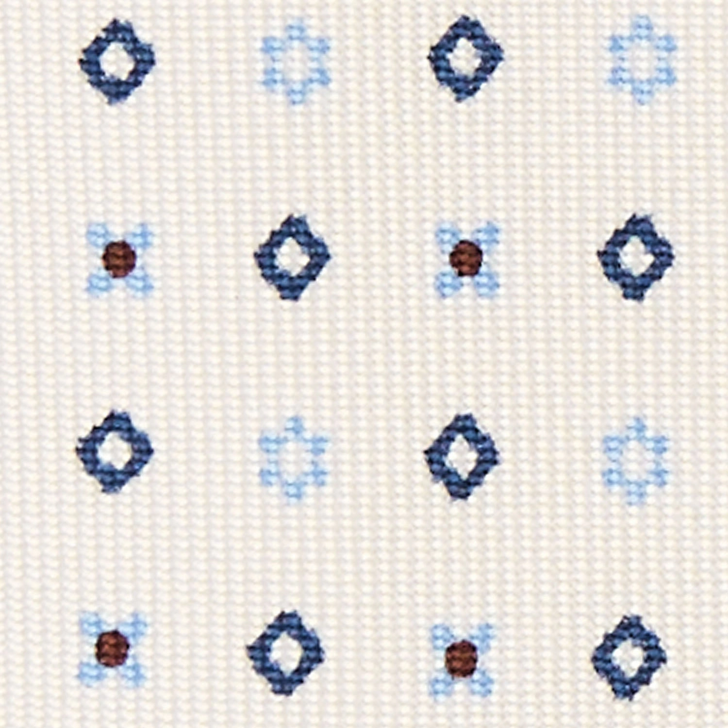 WHITE 7 FOLD SARTORIAL SILK TIE