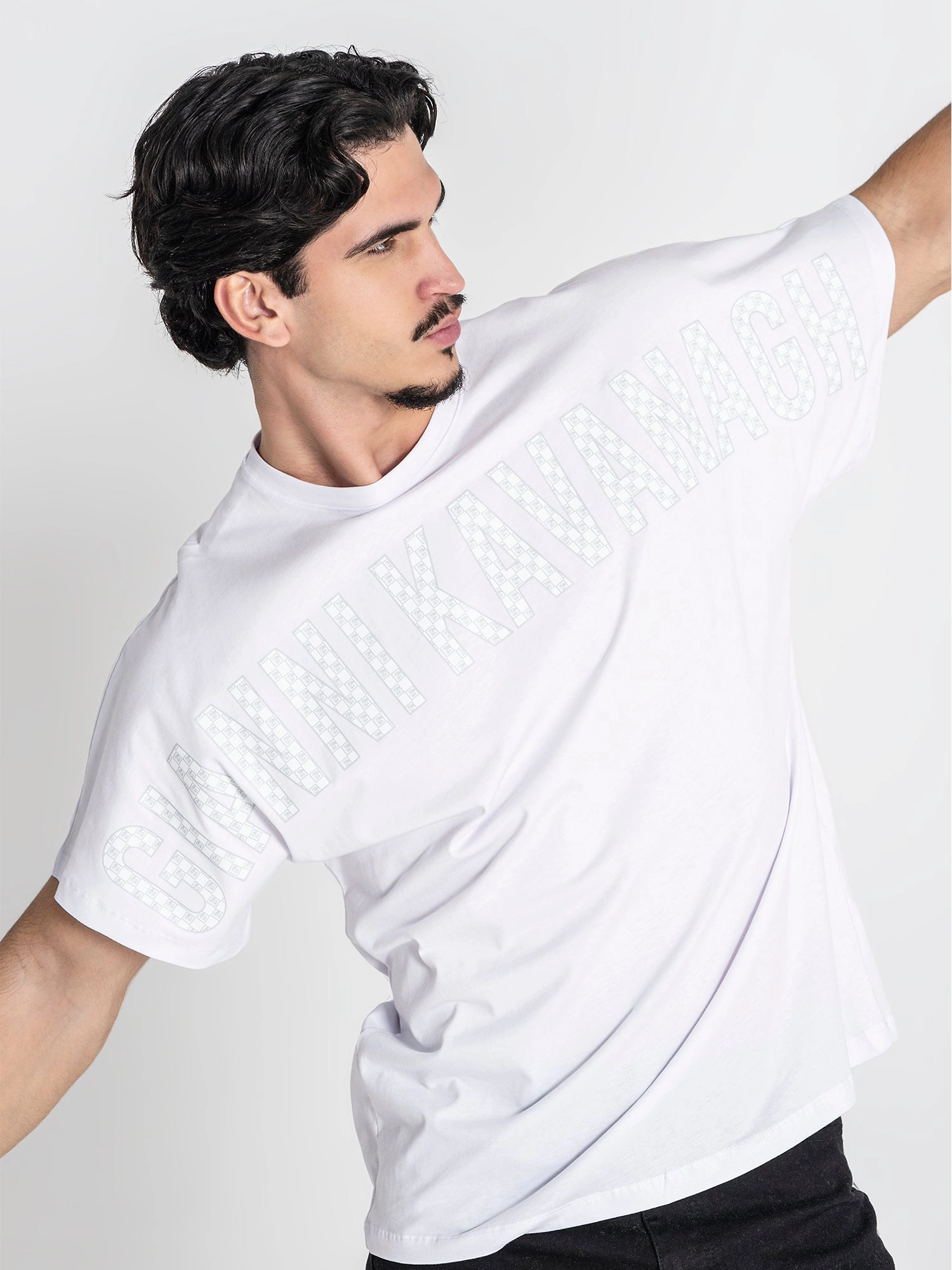 White Clone Oversized Tee