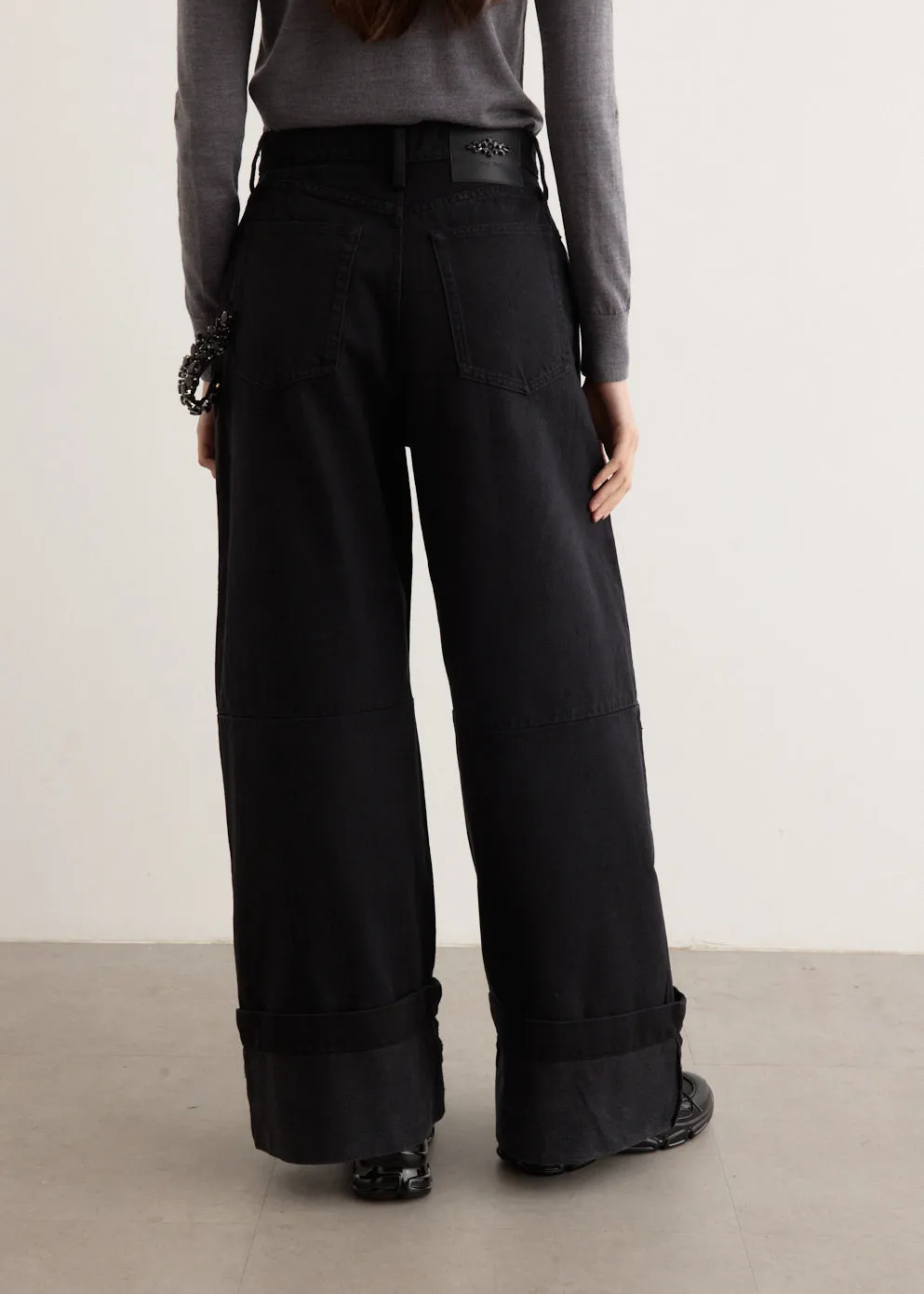 Wide Leg Puddle Jeans