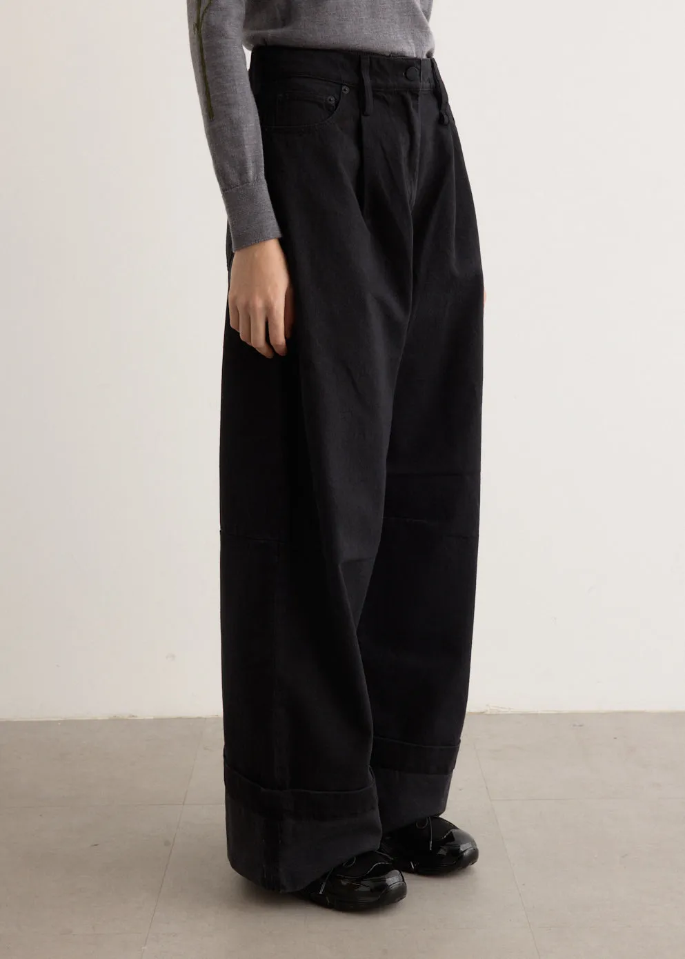 Wide Leg Puddle Jeans
